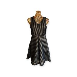 Mossimo black gold dress party sleeveless new nwt small